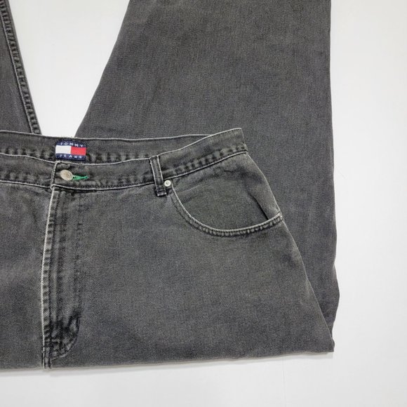 Tommy Hilfiger Vintage Black Jeans - BIG LOGO - 42 - Picture 5 of 9